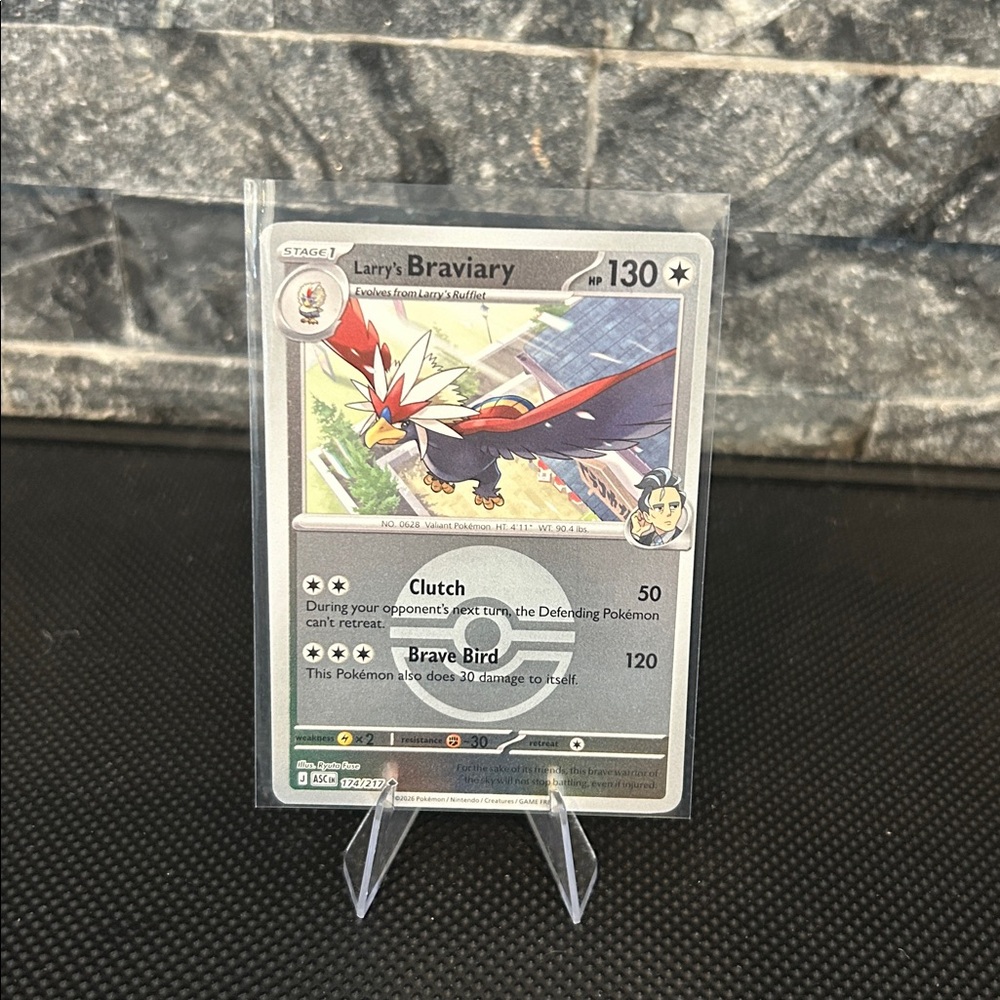 Pokémon Braviary 174/217 Reverse Holo Card from Ascended‎ Heroes Set M/NM